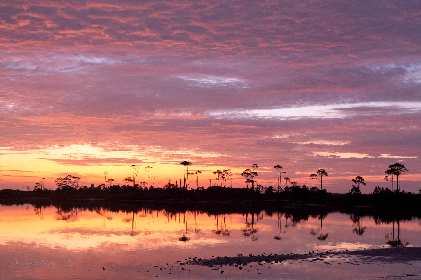 SUNRISES & SUNSETS - Sunrise at Little Lagoon in Bon Secour National Wildlife Refuge in Fort Morgan AL