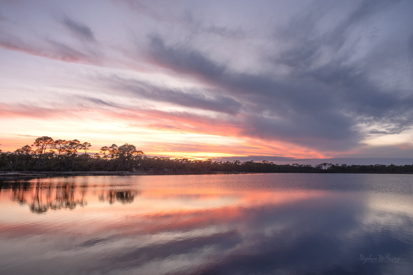 SUNRISES & SUNSETS - Sunset at Gator Lake in Bon Secour National Wildlife Refuge in Fort Morgan AL