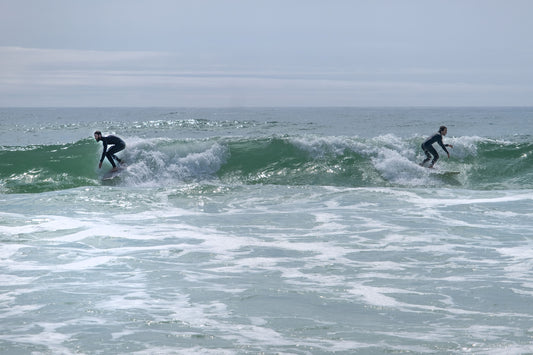 PEOPLE & PETS - Surfers at Okaloosa Island at Fort Walton Beach FL