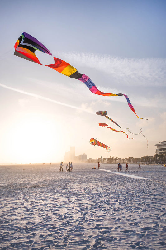 PEOPLE & PETS - Windsock Kites at Gulf Shores AL Public Beach