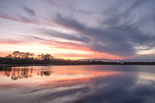 SUNRISES & SUNSETS - Sunset at Gator Lake in Bon Secour National Wildlife Refuge in Fort Morgan AL